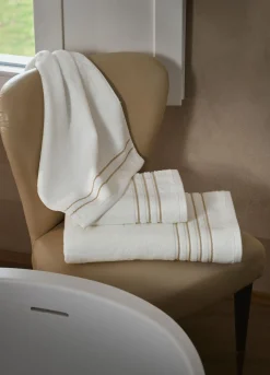 Telo da bagno in puro cotone rigato Made in Portogallo