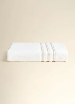 Telo da bagno in puro cotone rigato Made in Portogallo