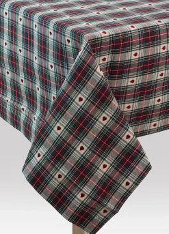 Tovaglia 6 posti in cotone con motivo cuori