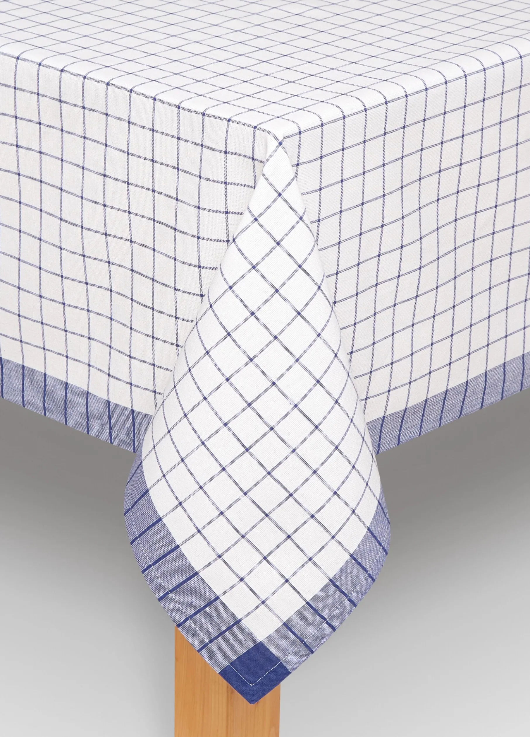 Tovaglia con decoro a quadri