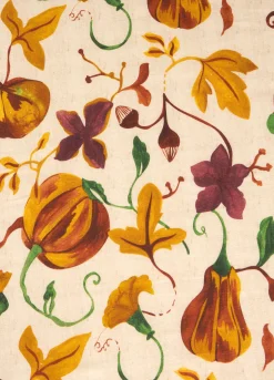 Tovaglia rotonda 8 posti con stampa autunnale