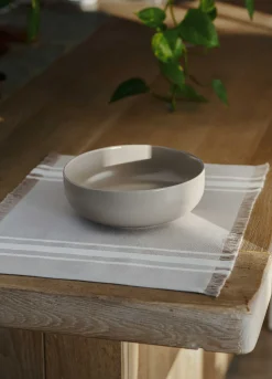 Tovaglietta americana in cotone con frange