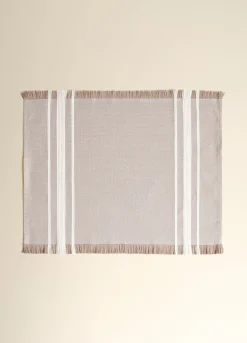 Tovaglietta americana in cotone con frange