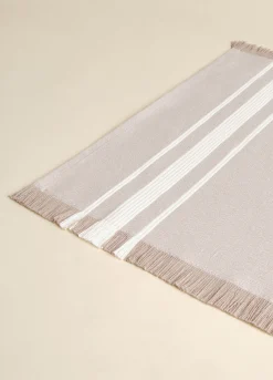 Tovaglietta americana in cotone con frange