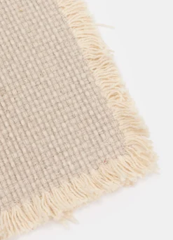 Tovaglietta cervo in cotone intrecciato con frange