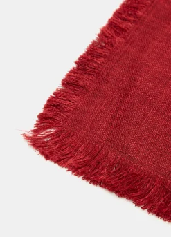 Tovaglietta effetto lino sfrangiata