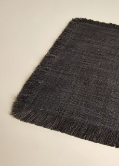 Tovaglietta effetto lino sfrangiata