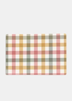 Tovaglietta rettangolare plastificata a quadretti Made in Italy