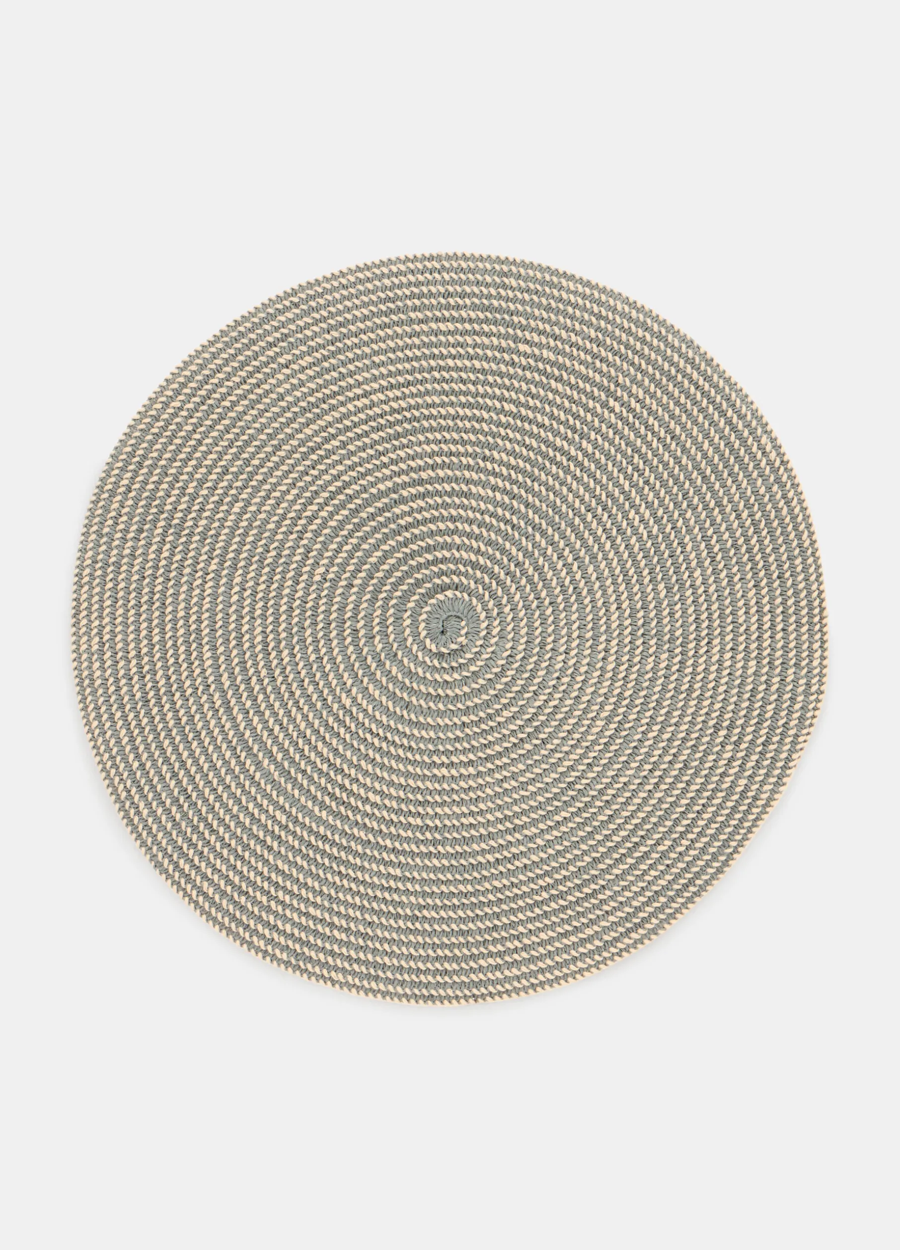 Tovaglietta rotonda bicolore