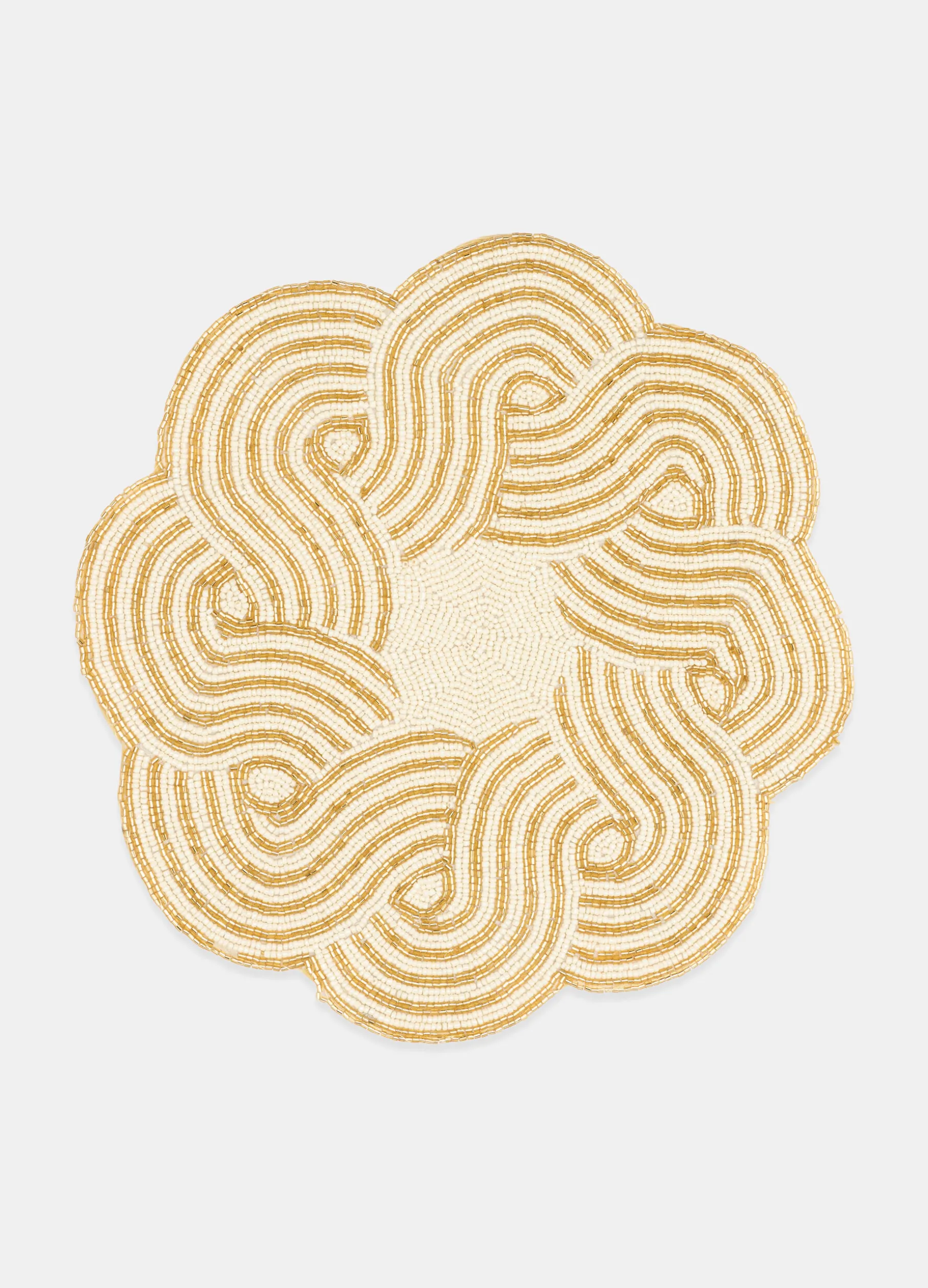 Tovaglietta rotonda con perline