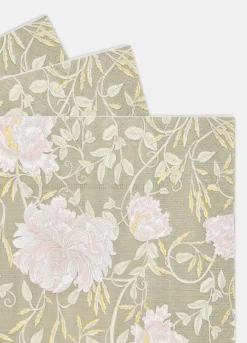 Tovaglioli in carta con stampa a fiori Made in Italy