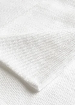 Tovagliolo quadrato in tela di cotone Panama