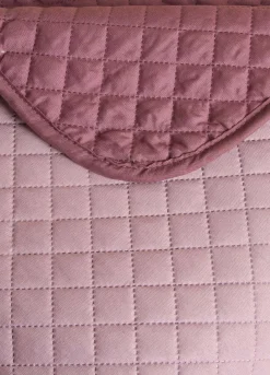 Trapunta a 2 piazze con orlo a contrasto