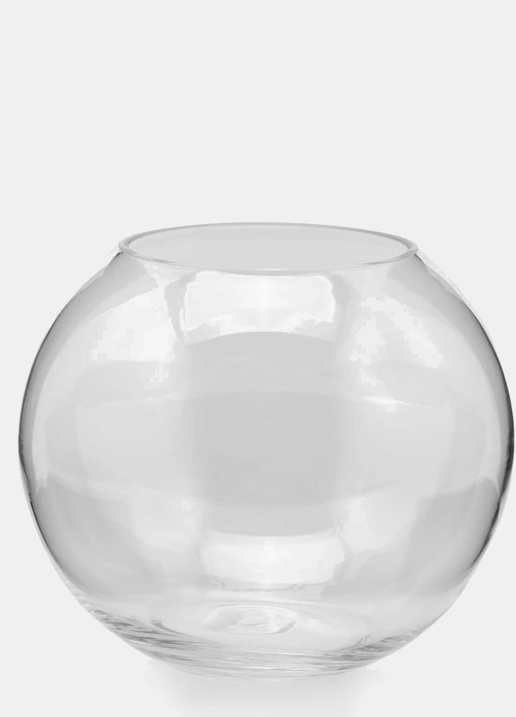 Vaso a sfera in vetro