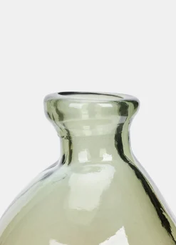 Vaso alto oblungo in vetro colorato