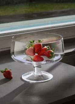 Vaso coppa con piede