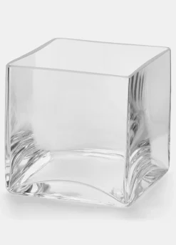 Vaso in vetro trasparente