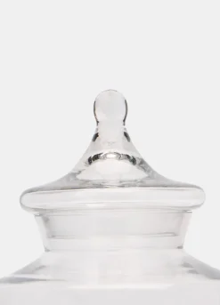 Vaso porta caramelle in vetro con coperchio