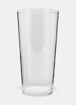 Vaso svasato in vetro trasparente