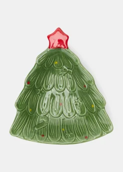 Vassoietto albero di Natale in ceramica colorata