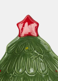Vassoietto albero di Natale in ceramica colorata