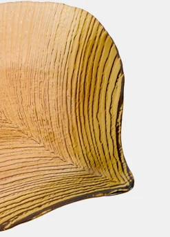 Vassoio a foglia in vetro