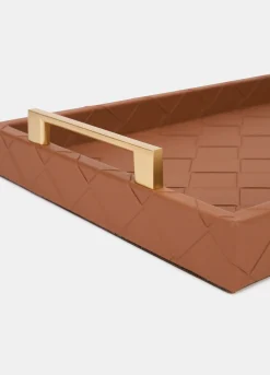 Vassoio in ECOpelle intrecciata