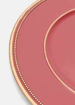 Vassoio ovale con bordo dorato