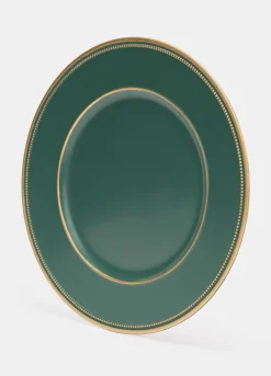 Vassoio ovale con bordo dorato