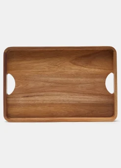 Vassoio rettangolare in legno di acacia