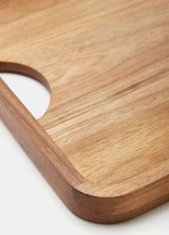 Vassoio rettangolare in legno di acacia