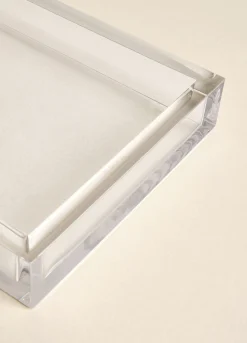 Vassoio rettangolare in plastica da bagno